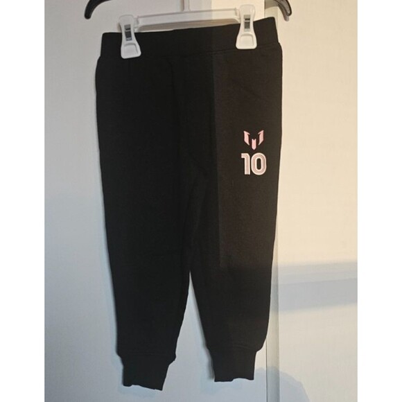 NWT Messi Toddler Black Joggers Sweatpants Size 2T - Picture 2 of 4